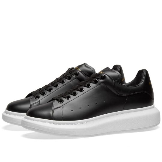 alexander mcqueen wedge sole knit sneaker