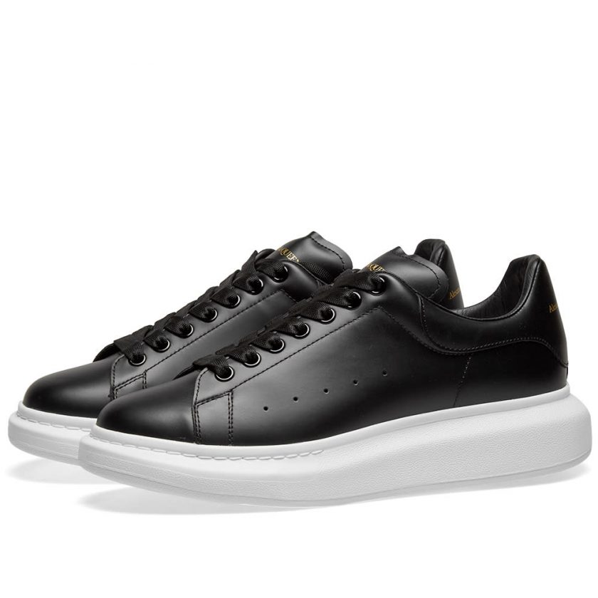 alexander mcqueen wedge sole knit sneaker
