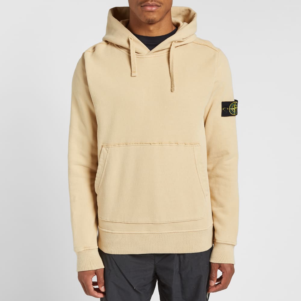 Stone Island Garment Dyed Hoodie 'Ecru' | MRSORTED