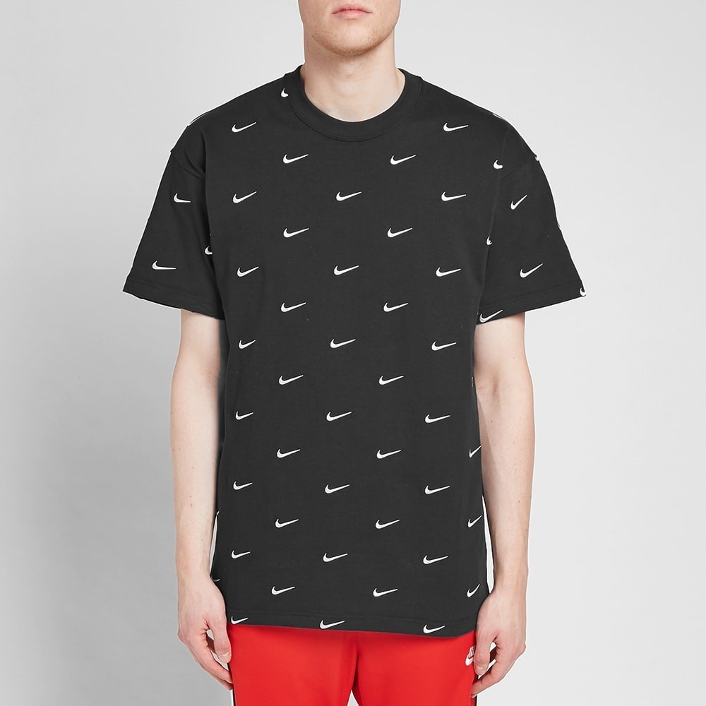 Nike NRG Embroidered Swoosh Logo TShirt 'Black' MRSORTED