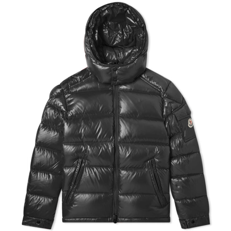 Moncler Maya Down Fill Winter Jacket in Black