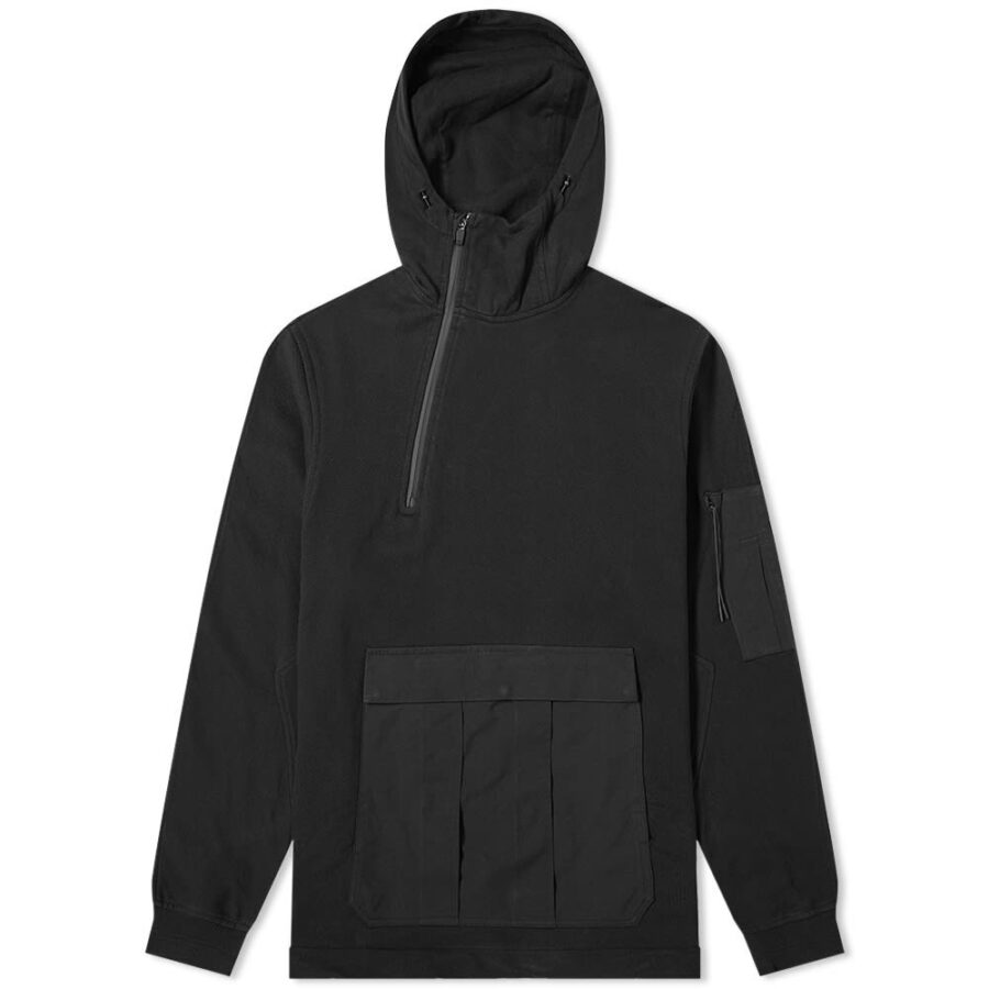 Maharishi Tech Cargo Zip Hoodie 'Black' | MRSORTED