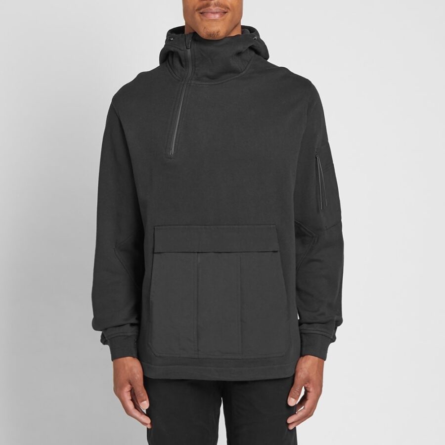 Maharishi Tech Cargo Zip Hoodie 'Black' | MRSORTED