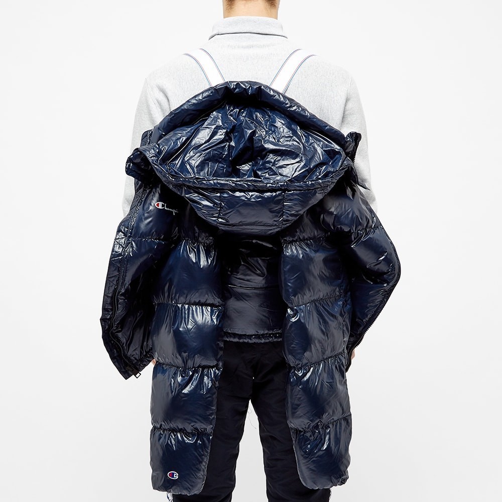 champion reverse weave duck down half zip pullover jacket