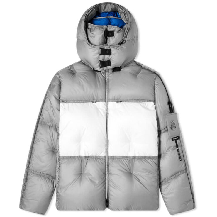 Moncler Genius Project 5 Craig Green Coolidge Puffer Jacket in Grey, White & Blue