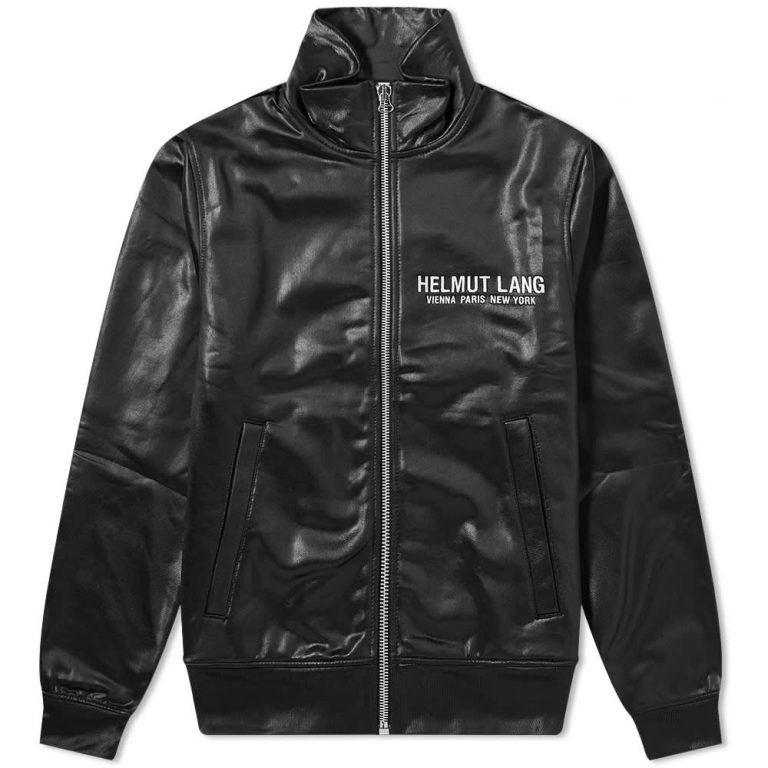Helmut Lang Sash Polished Track Jacket 'Black'