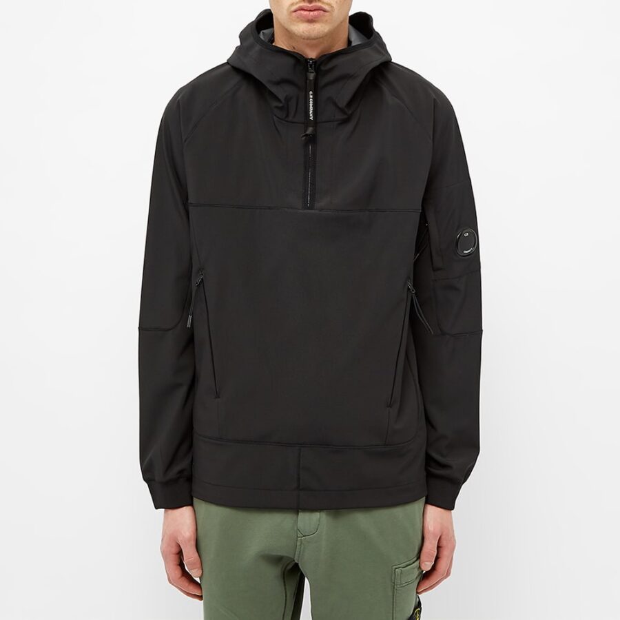 C.P. Company Shell Quarter Zip Smock 'Black' | MRSORTED