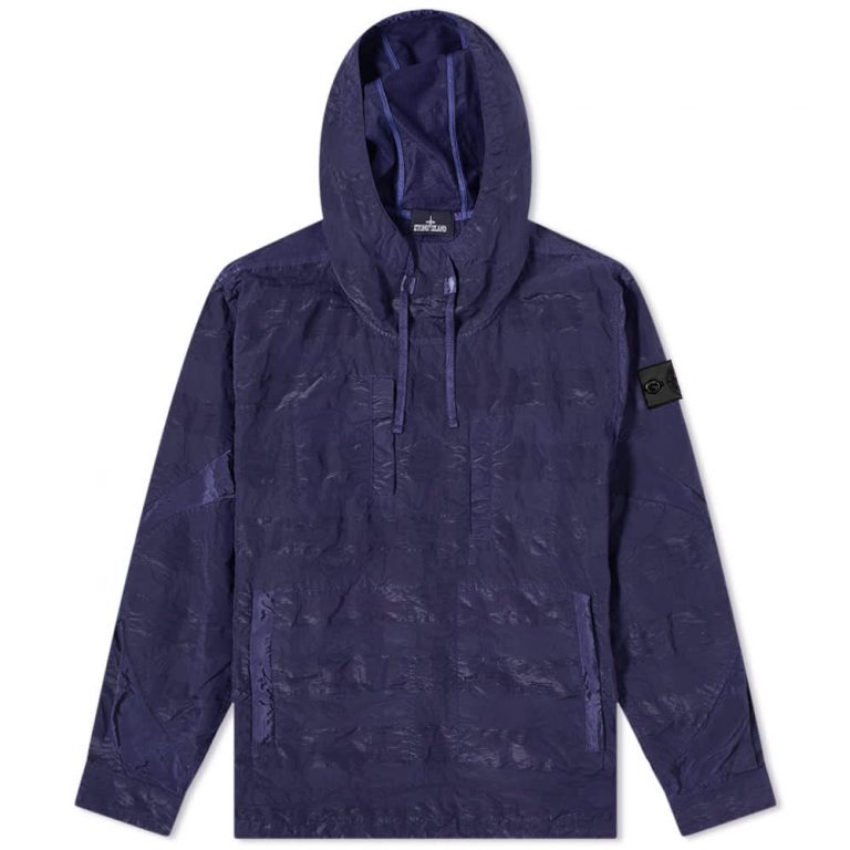 Stone Island Shadow Project Striped Nylon Metal Smock Jacket 'Navy Blue'