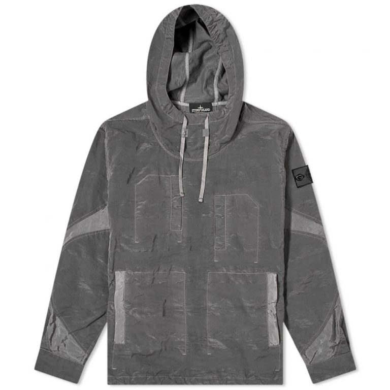 Stone Island Shadow Project Striped Nylon Metal Smock Jacket 'Grey'