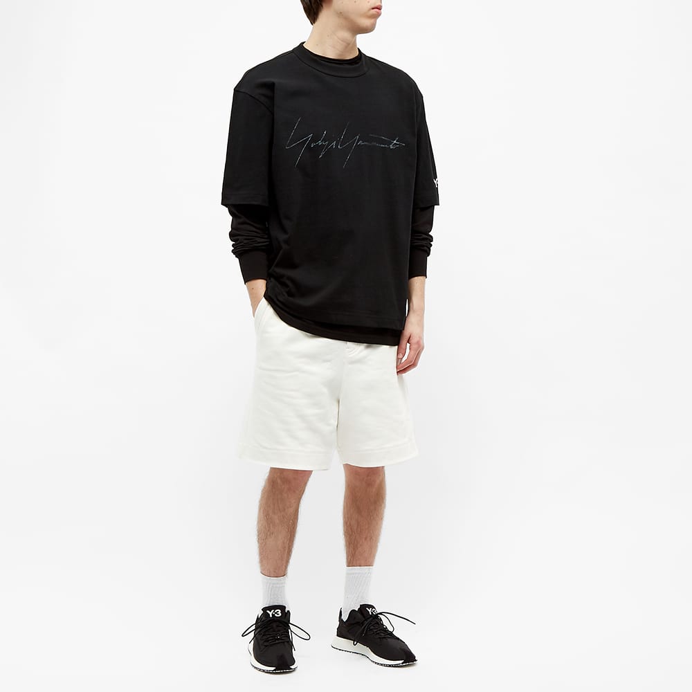 Y-3 Distressed Signature T-Shirt 'Black' | MRSORTED