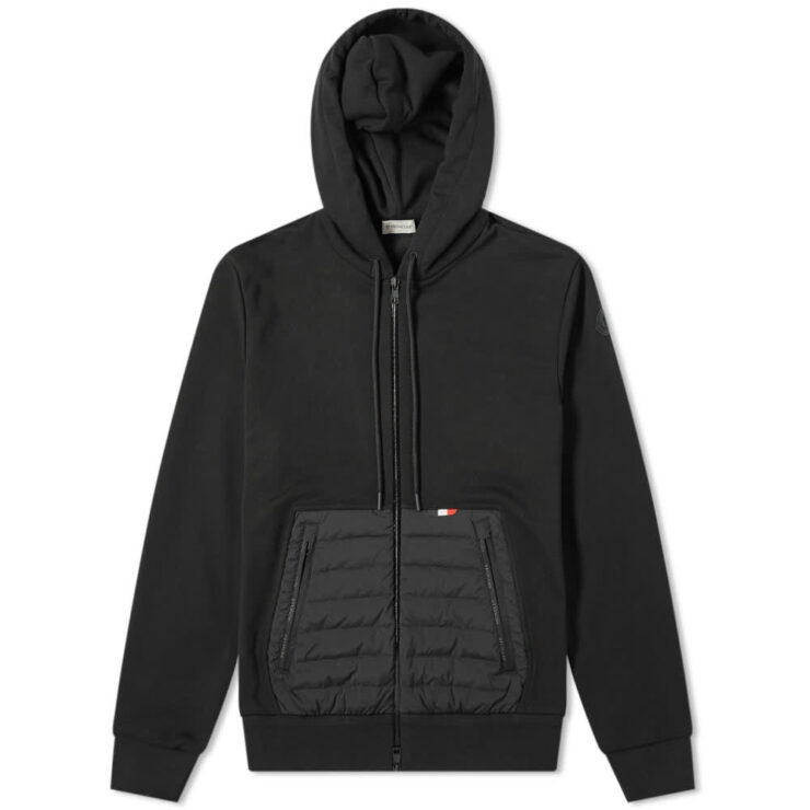 Moncler Kangaroo Pocket Zip Hoody 'Black'