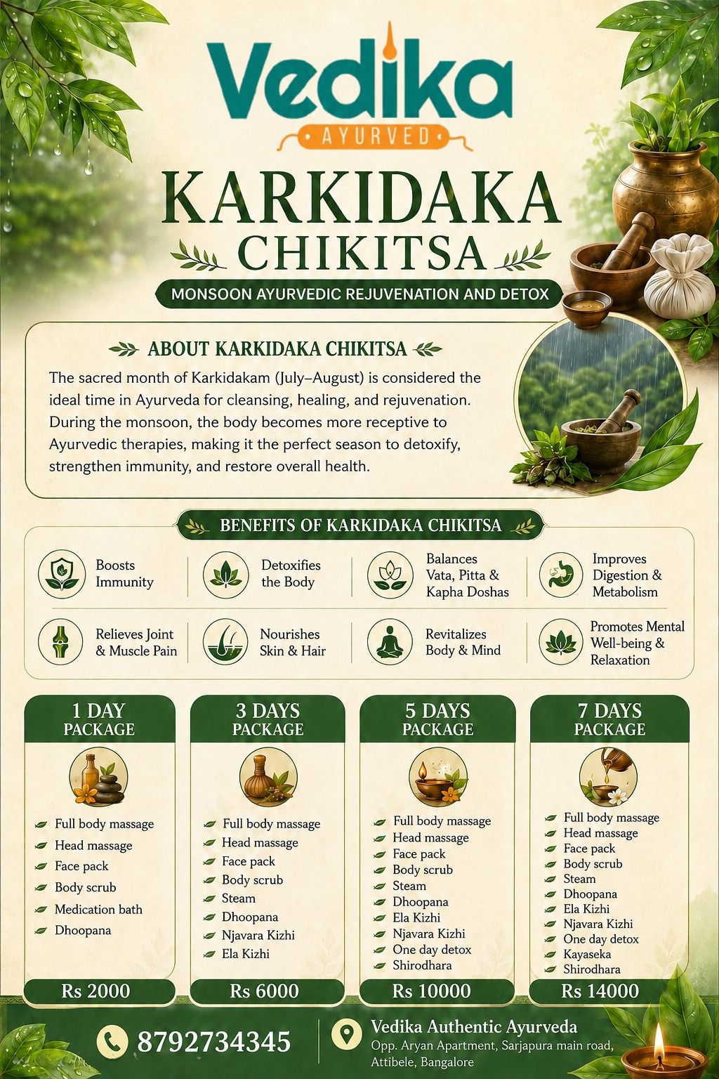 Monsoon Season Special - Vedika Authentic Ayurveda