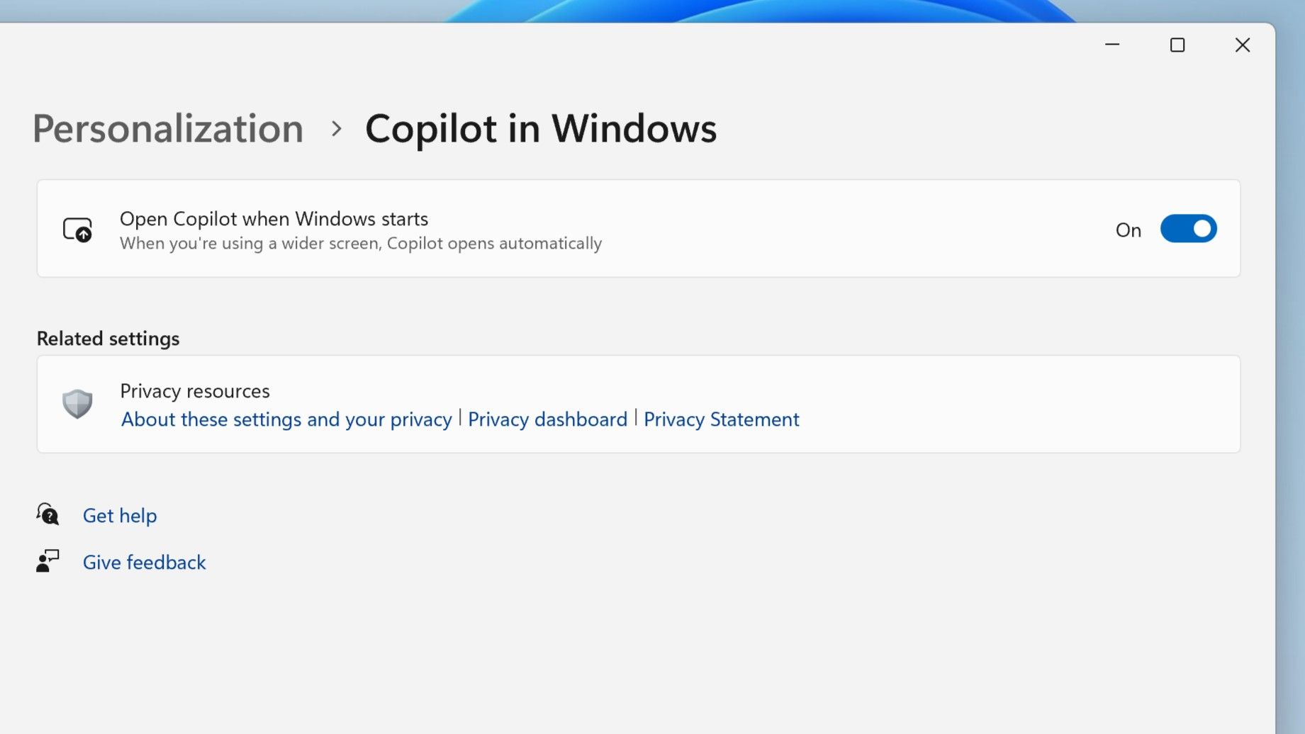 Microsoft tests having Copilot launch automatically at startup on Windows 11 PCs with wide screens