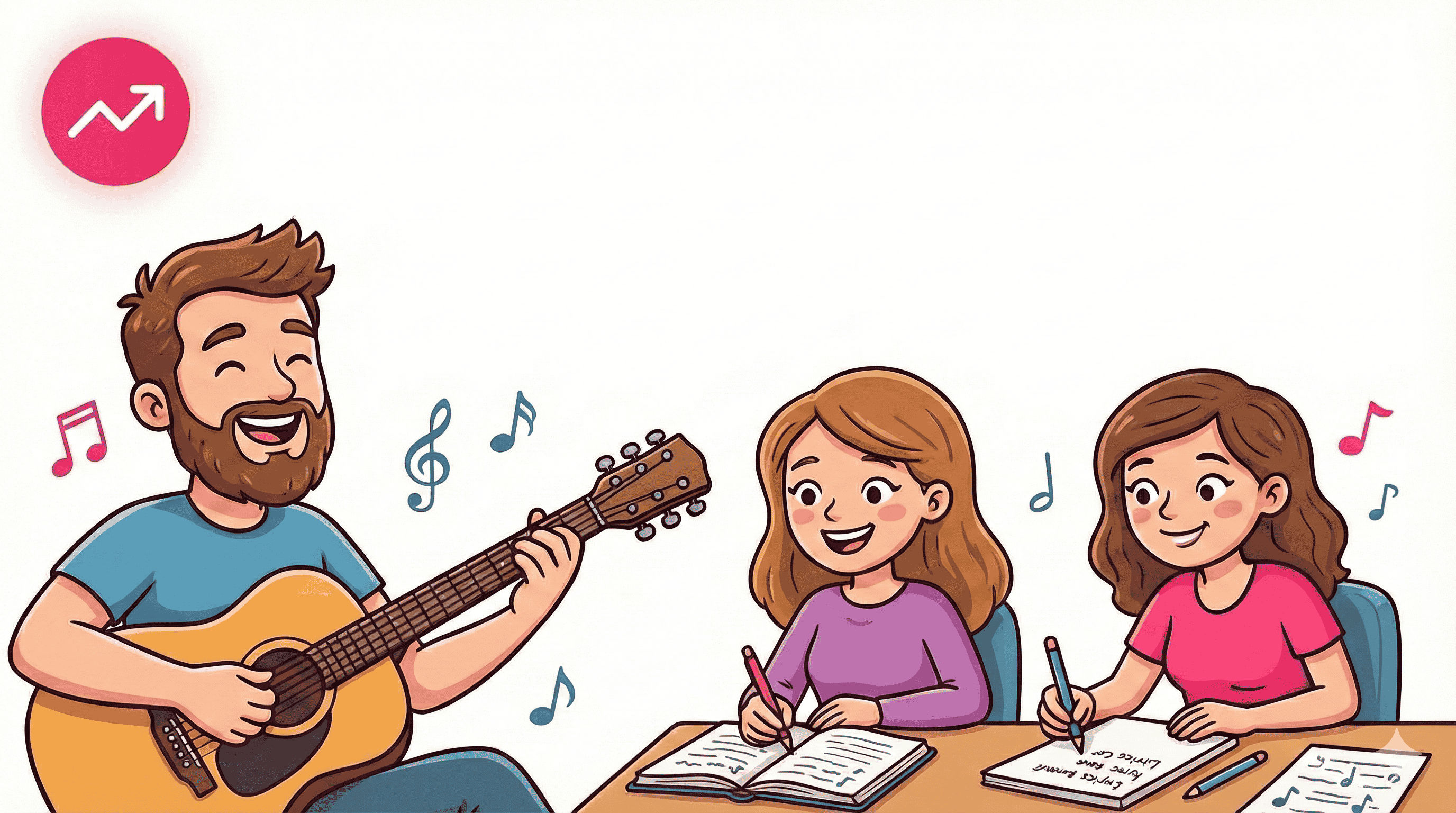 Lyrics sheet showing intentional empty lines