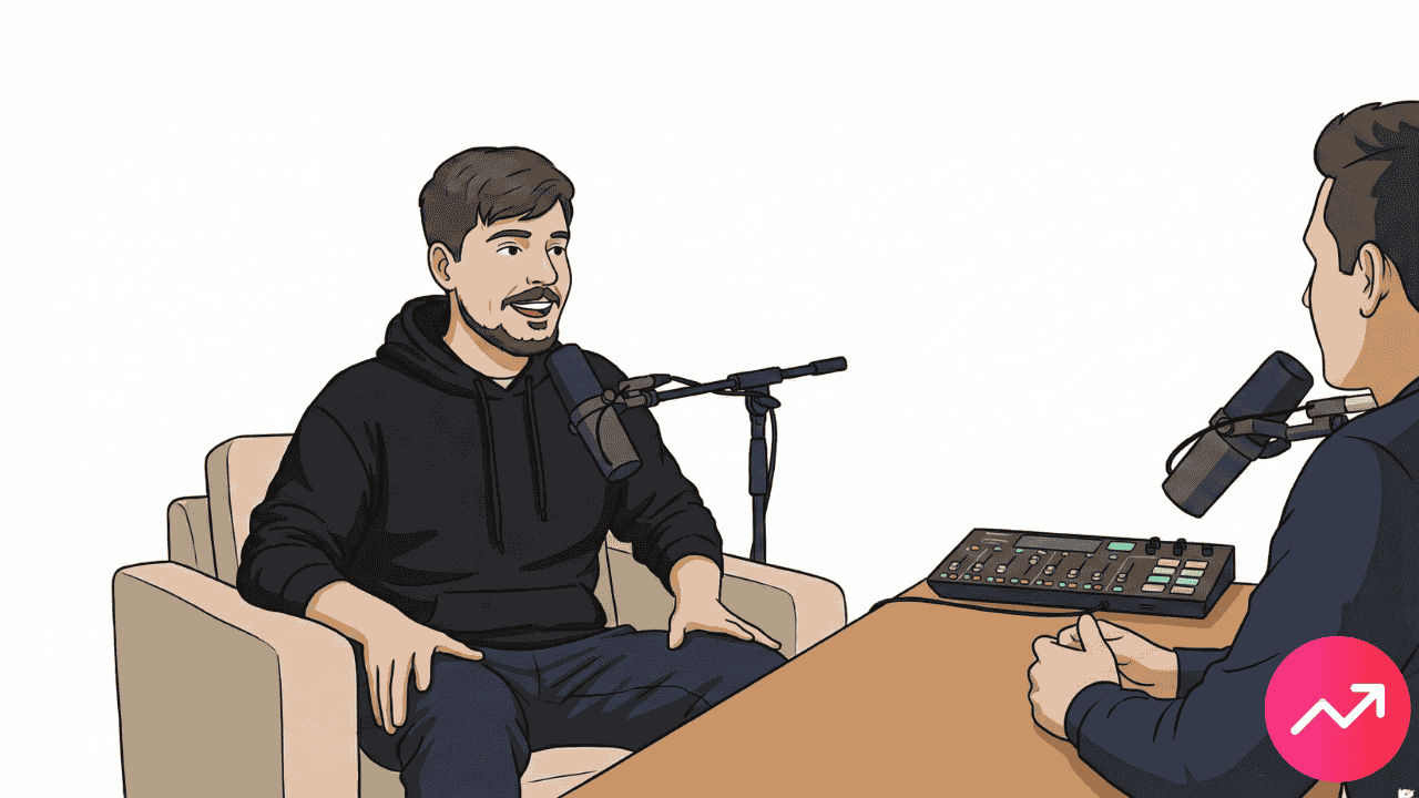 MrBeast interview talking about YouTube growth