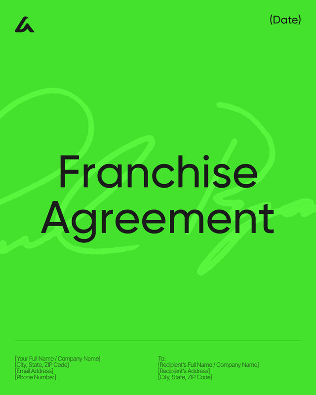 Franchise Agreement Template: Fees, Sales Territory and Term