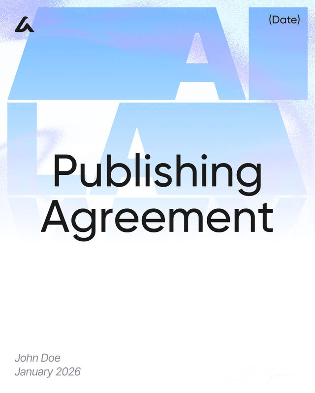 Publishing Agreement Template: Rights and Royalties Terms