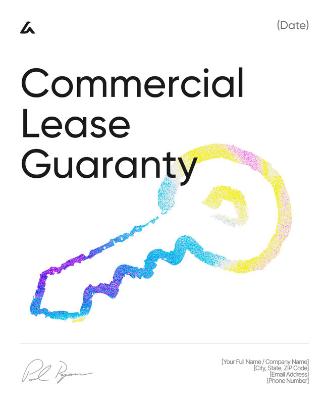 Commercial Lease Guaranty Template: Rent and Default Support