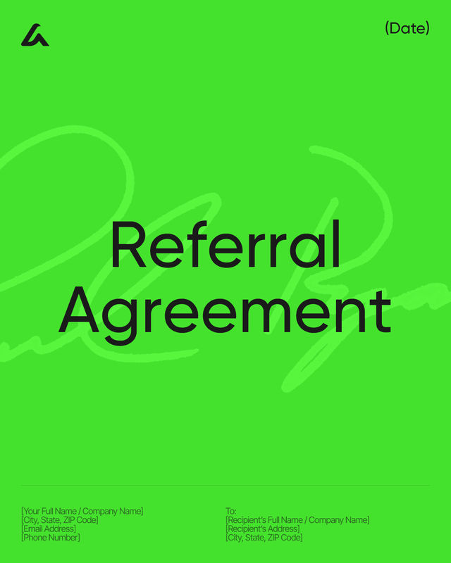 Referral Agreement Template: Commission, Leads and Term
