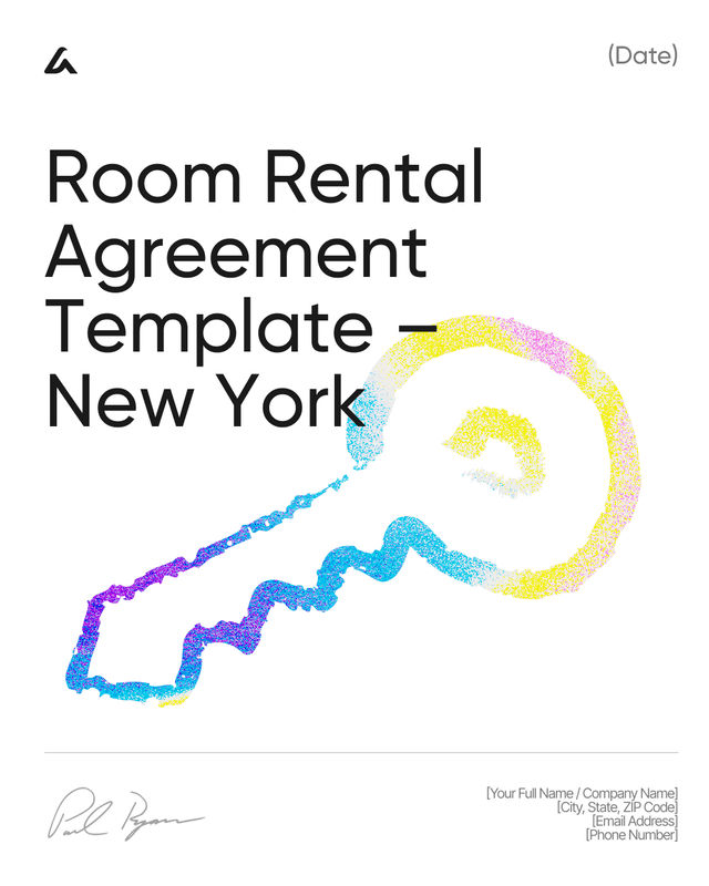 Room Rental Agreement: Rent, Deposit Template – New York