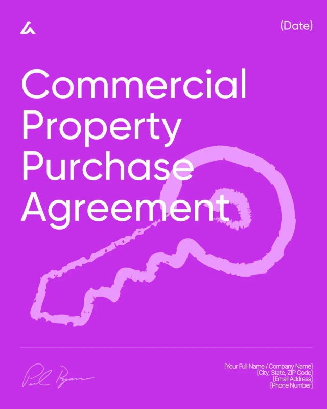Commercial Property Purchase Agreement Template