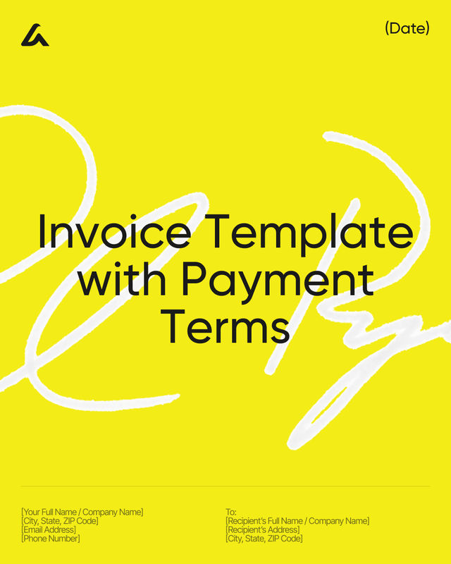 Invoice Template with Payment Terms: Due Dates & Late Fees