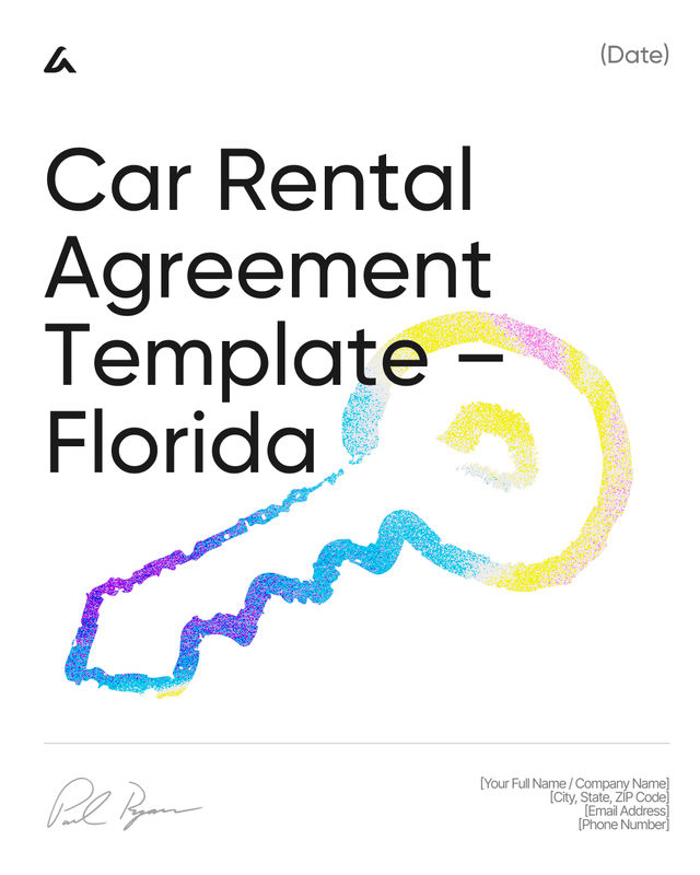 Car Rental Agreement Template: Rates, Insurance Florida Law