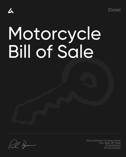 Motorcycle Bill of Sale