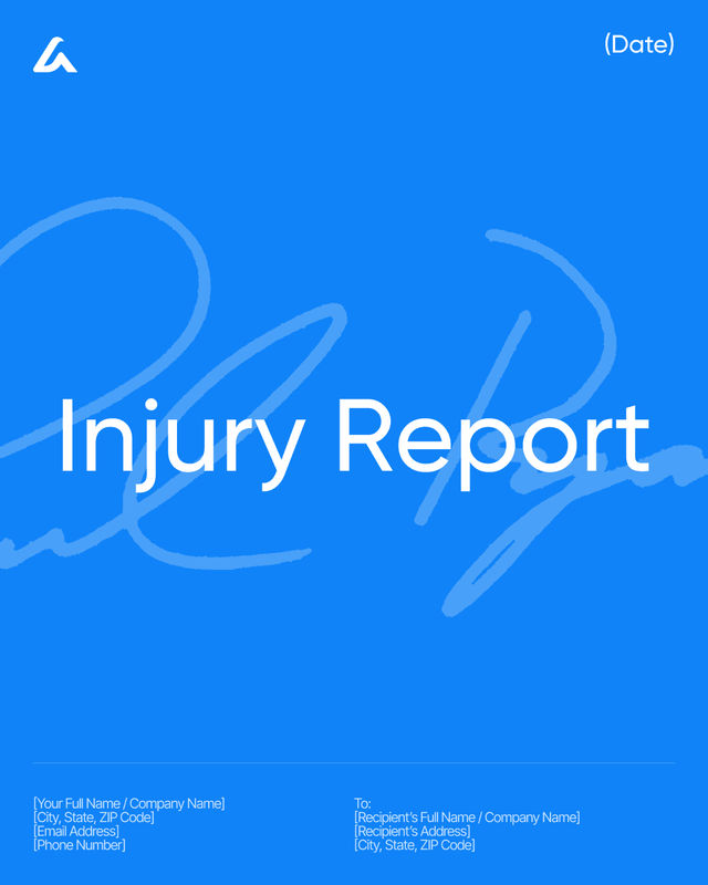 Injury Report Template: OSHA Fields, Details & Signatures