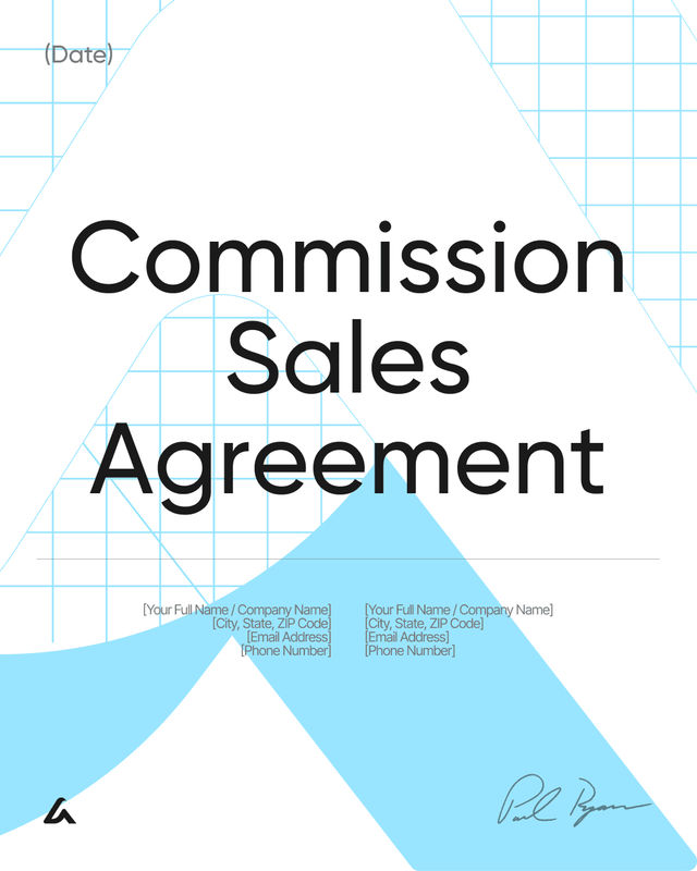 Commission Sales Agreement Template: Rates and Territory