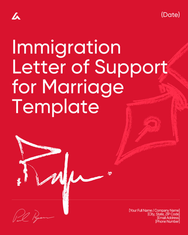 Immigration Letter of Support for Marriage: USCIS Sample
