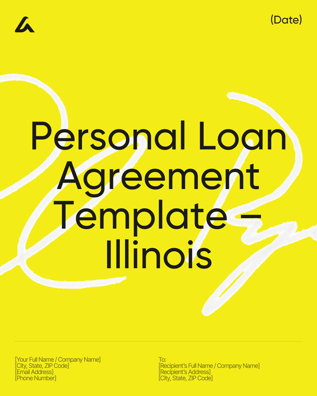 Personal Loan Agreement: Interest and Repayment – Illinois