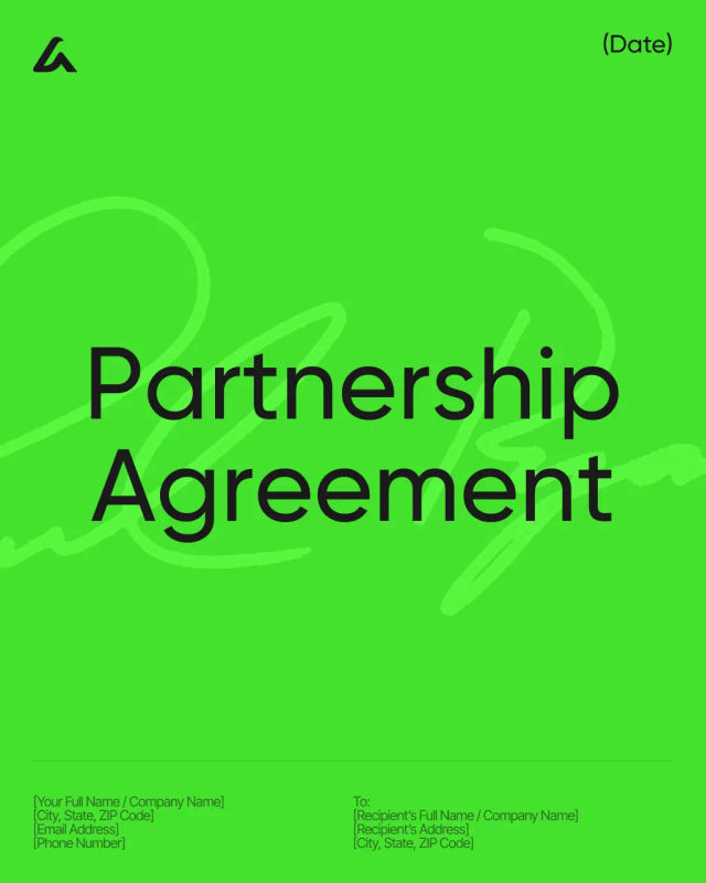 Partnership Agreement Template: Ownership & Profit Sharing