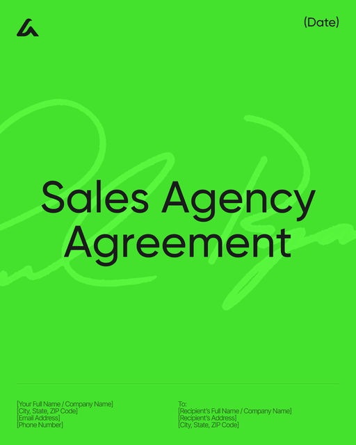 Sales Agency Agreement