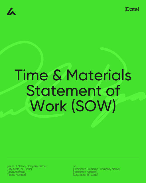 Time & Materials Statement of Work (SOW)