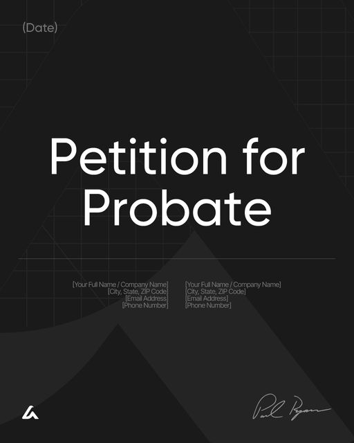 Petition for Probate