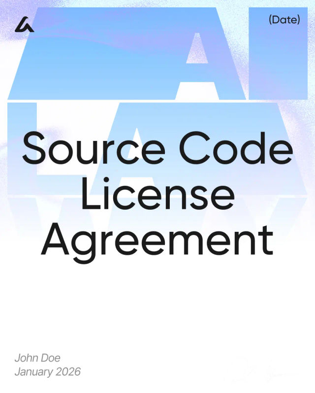 Source Code License Agreement Template