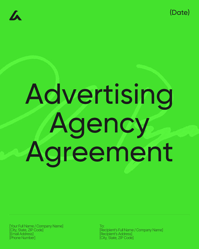 Advertising Agency Agreement Template: Fees & Deliverables