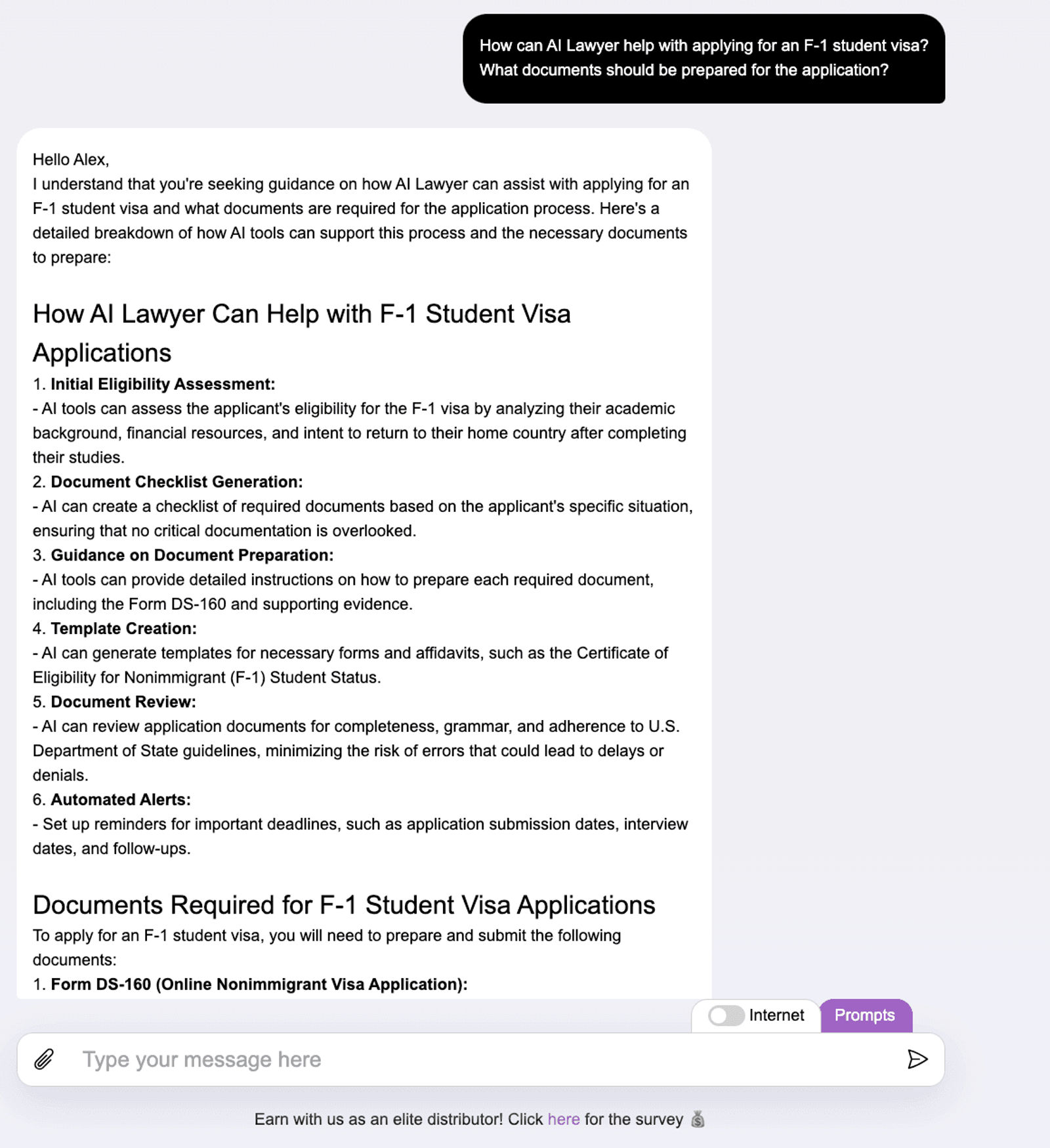 the story about how to use AI Lawyer which is a good partner to get help