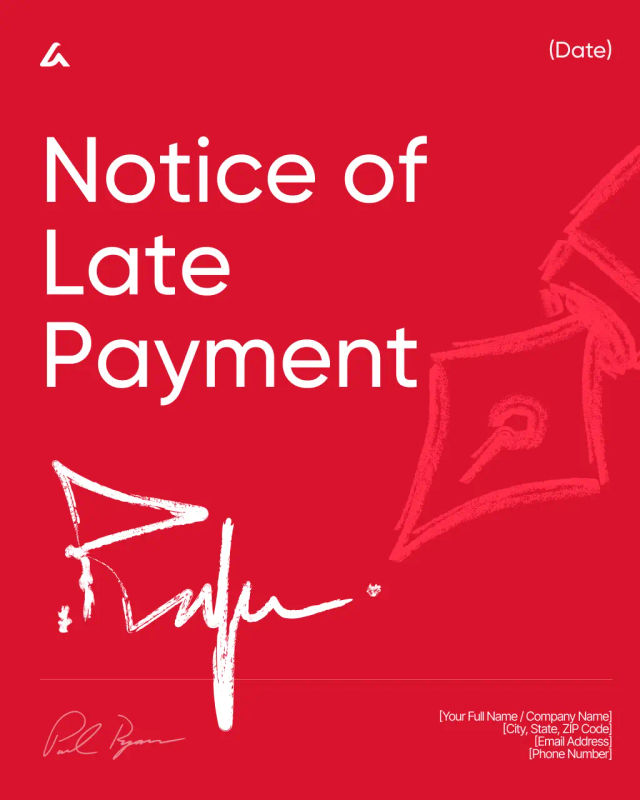Notice of Late Payment Template