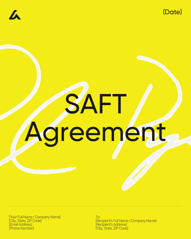 SAFT Agreement Template (Simple Agreement for Future Tokens)