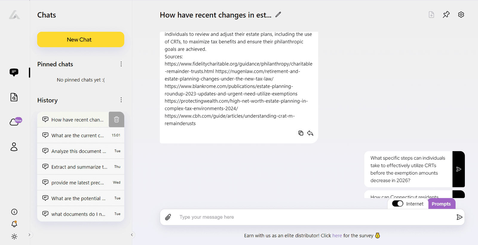 Example request