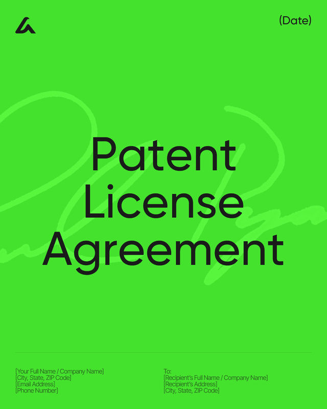 Patent License Agreement Template: Royalties and Scope Terms