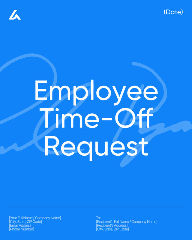 Employee Time-Off Request Template: Dates, Reason & Approval