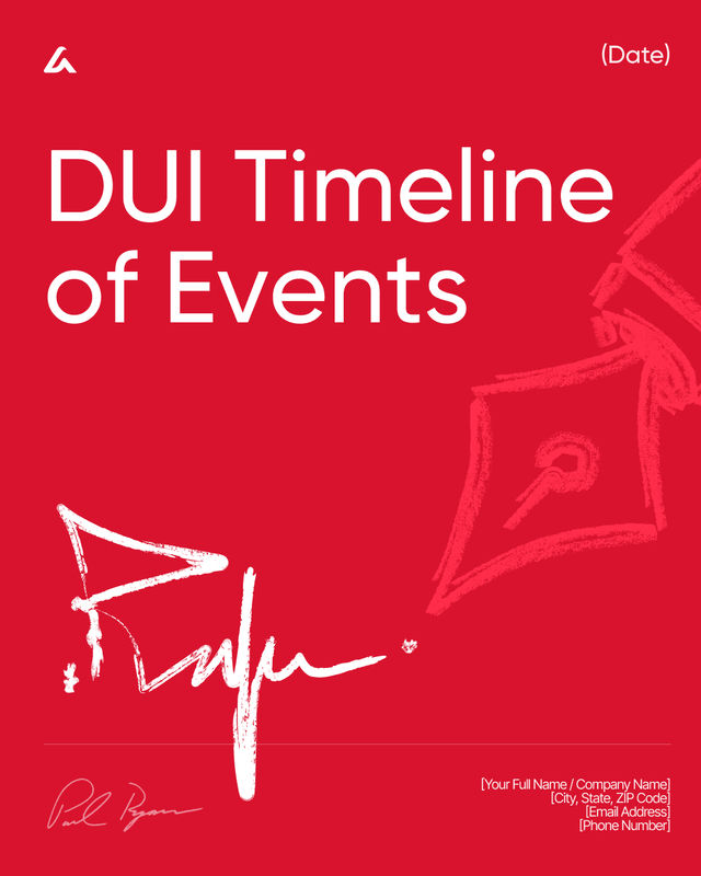 DUI Timeline of Events Template: Court-Ready Chronology & Dates