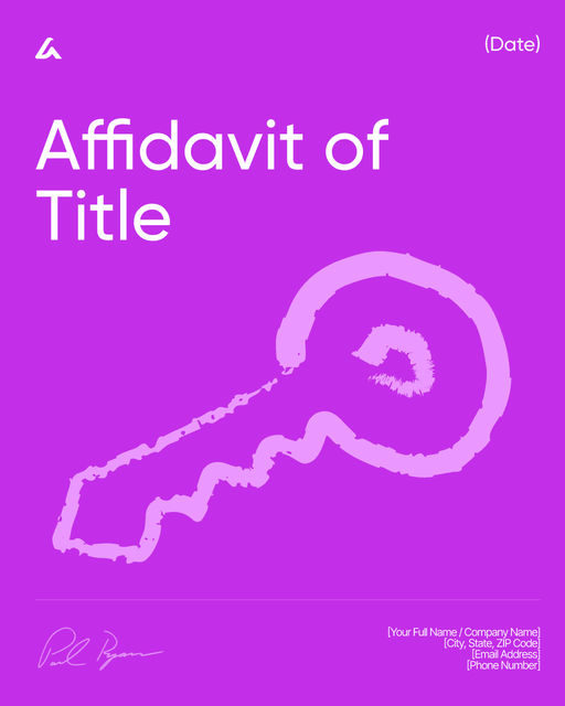 Affidavit of Title