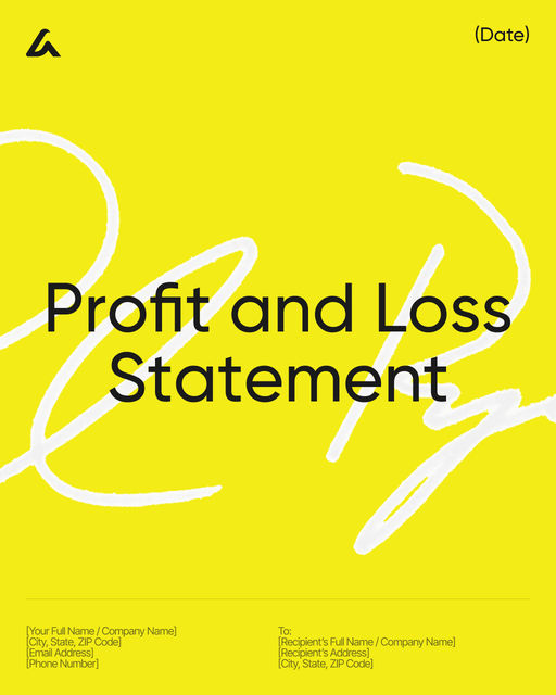 Profit and Loss Statement template preview