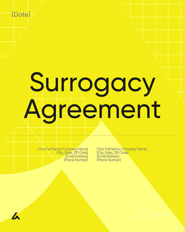 Surrogacy Agreement Template: Rights, Expenses & Consent