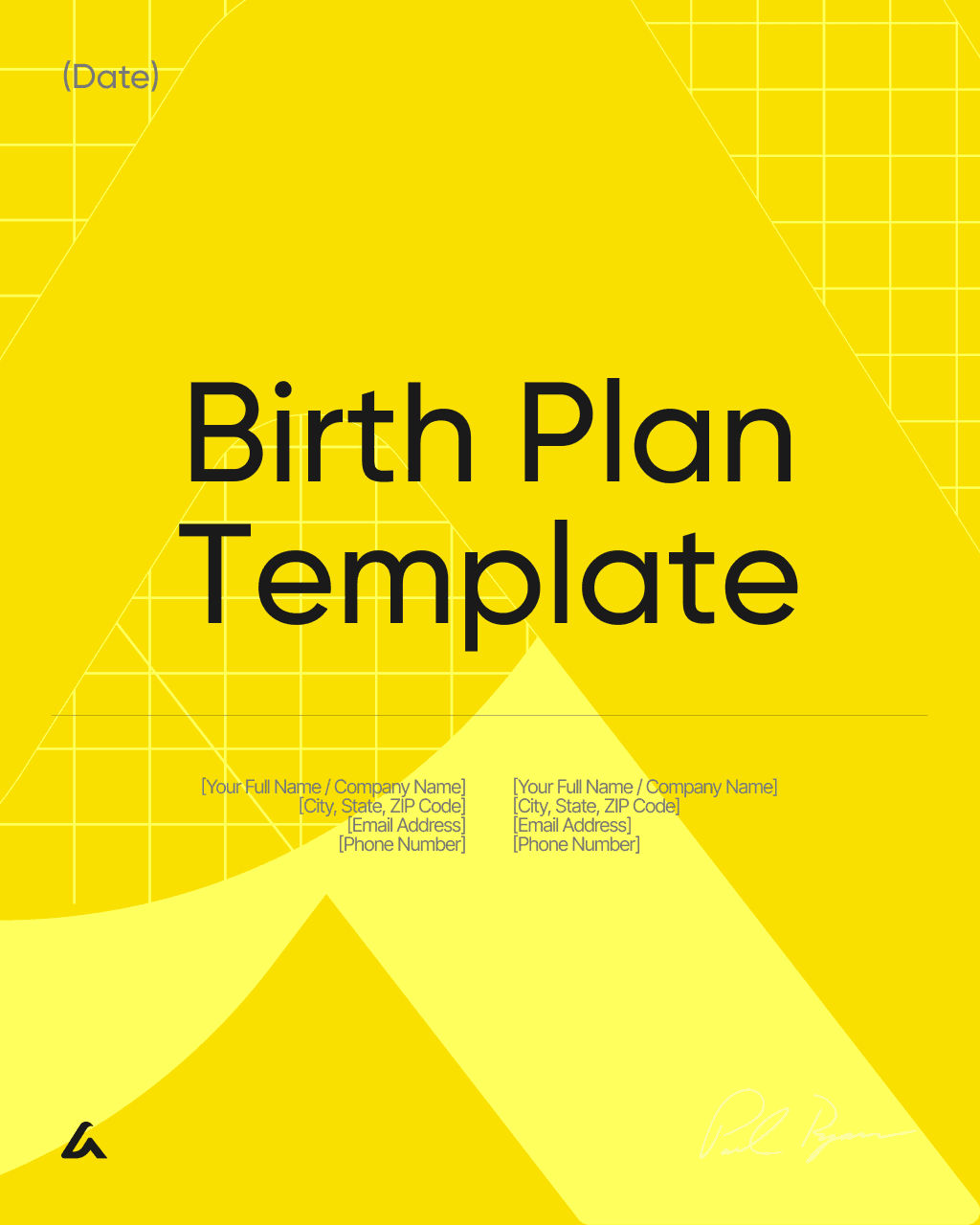 Birth Plan Template