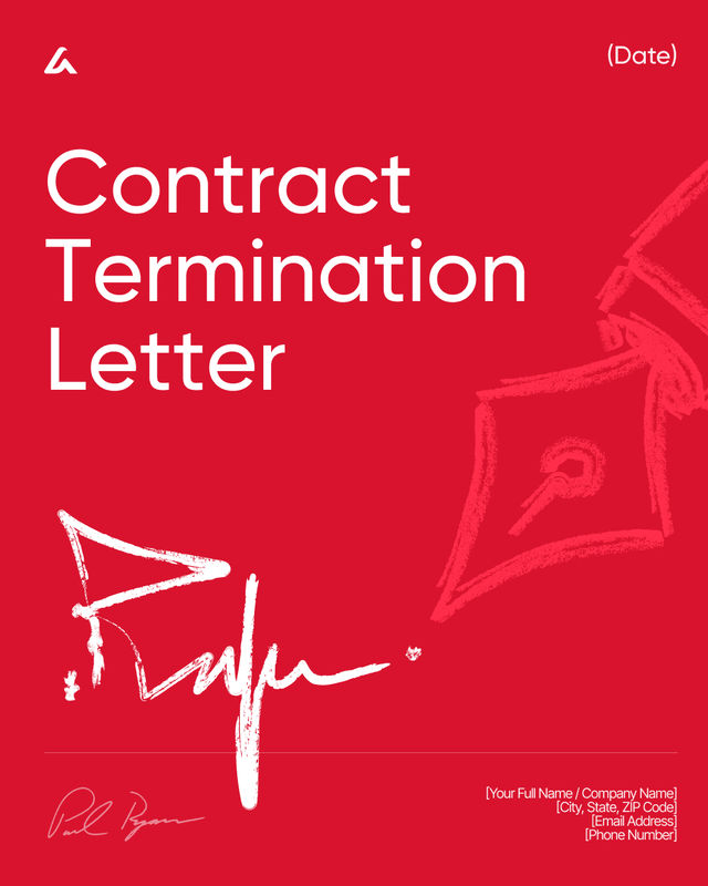 Contract Termination Letter Template: Free Samples + Steps